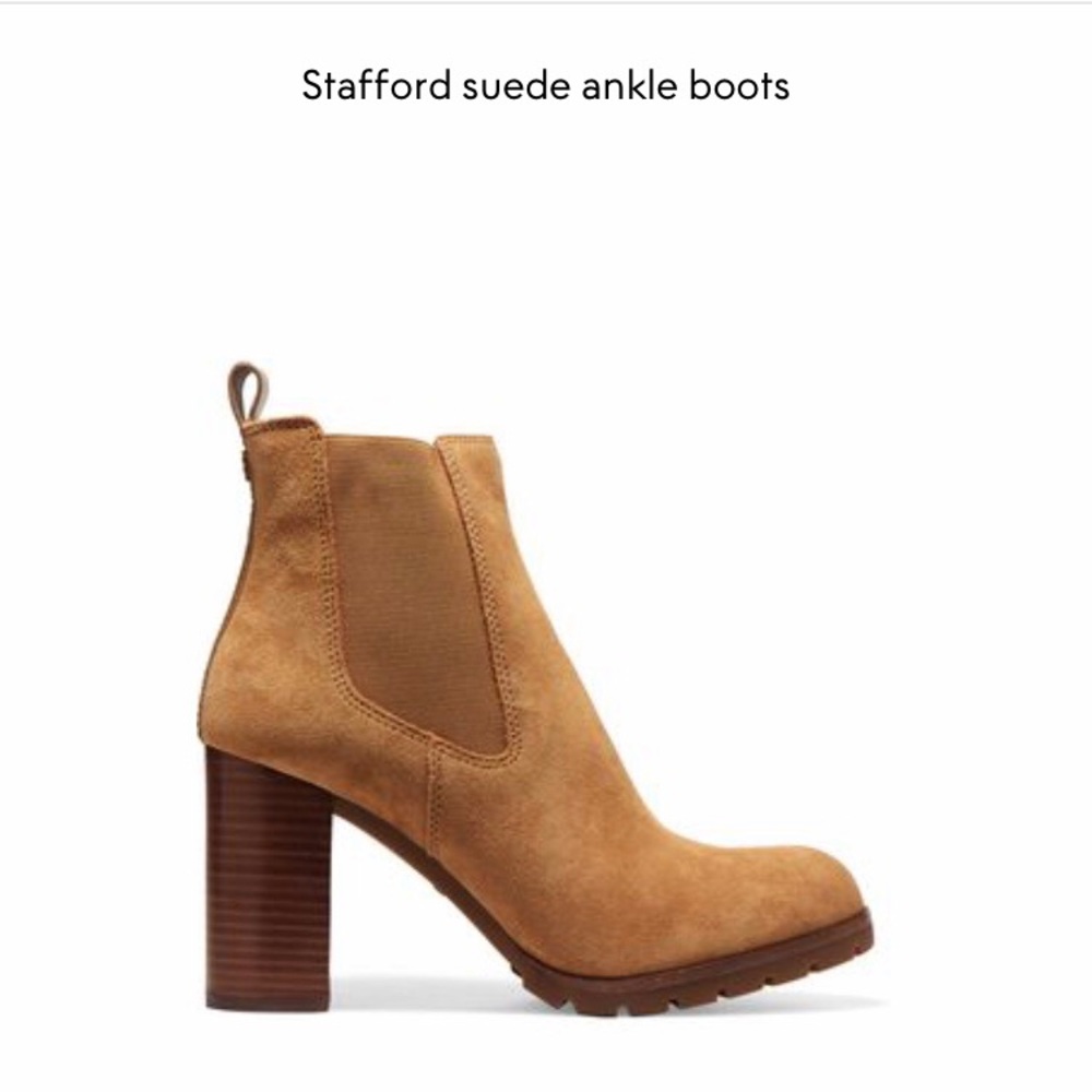 Tory Burch Stafford Suede Ankle boots (in Hazel)